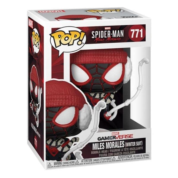 Miles Morales (Tenue hivernale) N°771 Pop! Marvel's Spider-Man Figurine 9 cm