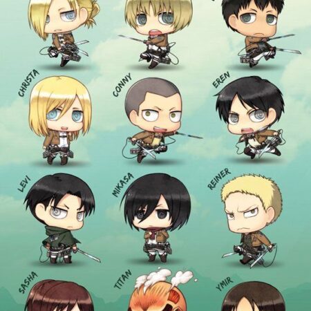 Attack on Titan poster Chibi Characters 61 x 91 cm