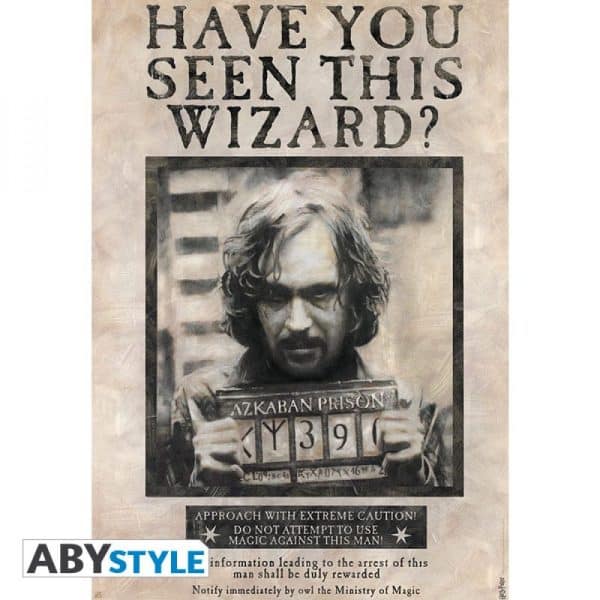 HARRY POTTER - Poster « Wanted Sirius Black » roulé filmé (91.5x61)