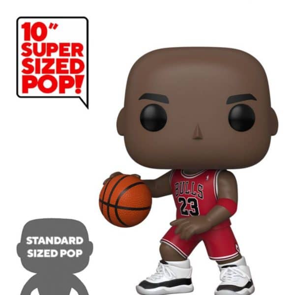NBA Jumbo Taille géante Super Sized POP! Vinyl figurine Michael Jordan (Red Jersey) 25 cm