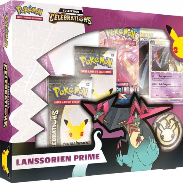 Pokémon 25 ans : Coffret Pins Lanssorien Prime