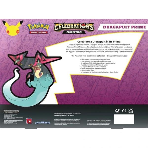 - Pokémon - Pokemon Coffret - 3 boosters POKEMON 25 ANS - Dragapult PRIME - EN ANGLAIS (Anglais)