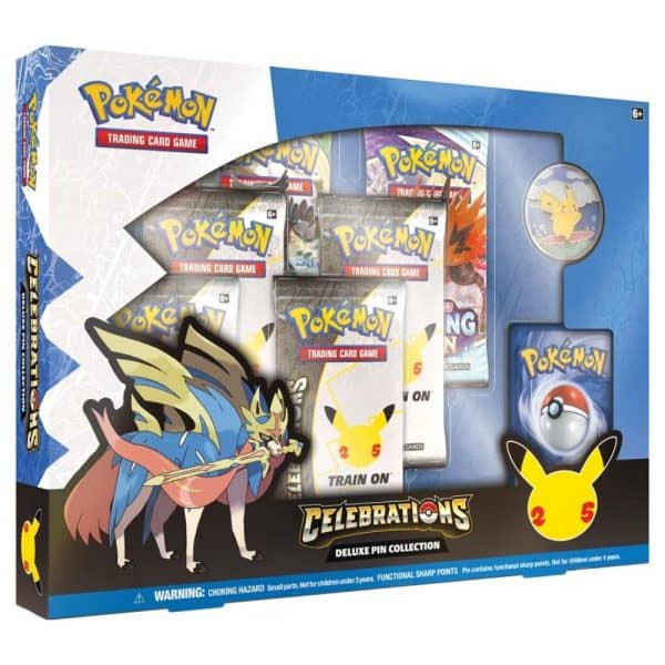 Pokémon TCG: Celebrations Version anglaise- Deluxe Pin Collection- Zacian
