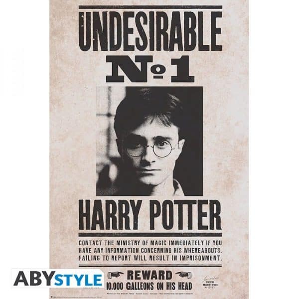 HARRY POTTER - Poster « Indésirable n°1 » roulé filmé (91.5x61)