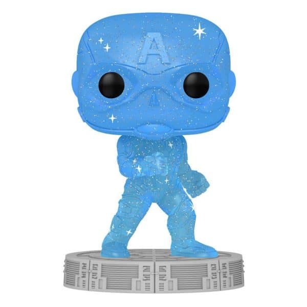Infinity Saga Figurine POP! Artist Series Vinyl Captain America (Blue) 9 cm #46