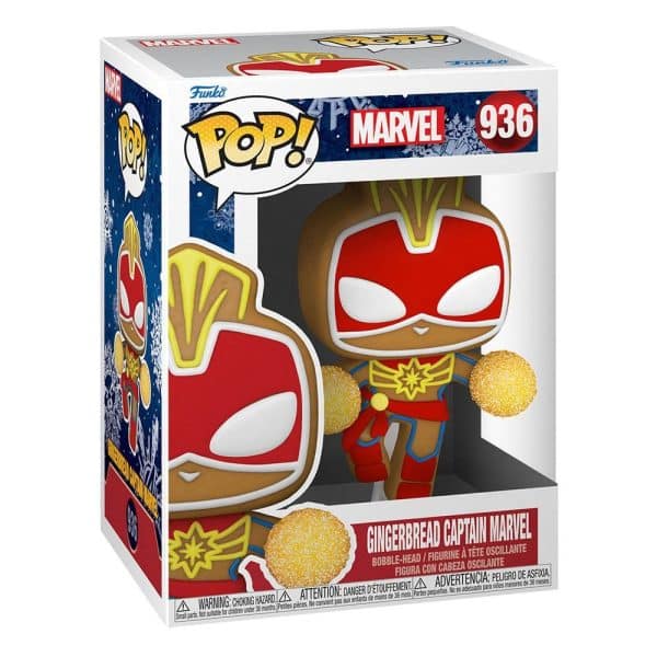 Marvel Figurine POP! Vinyl Holiday Captain Marvel 9 cm
