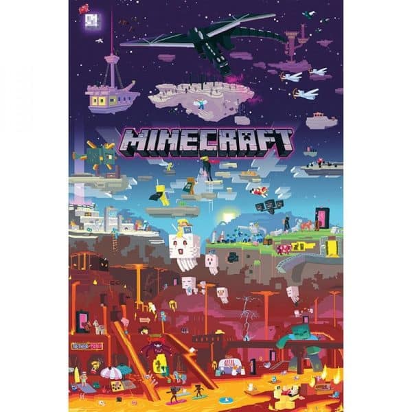 MINECRAFT - Un nouveau monde - Poster roulé filmé (91.5x61)