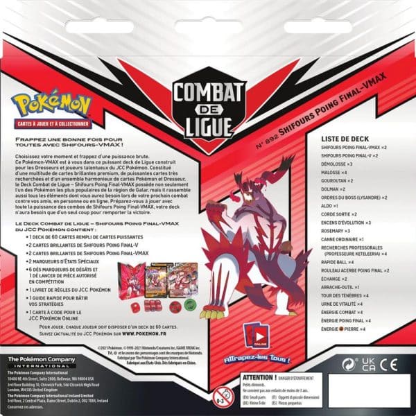 Pokémon : Deck Combat de Ligue Shifours-VMAX - Poing Final