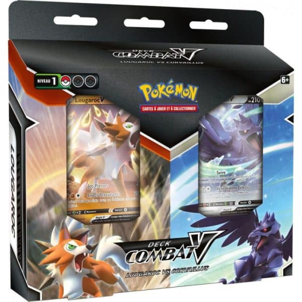 Pokémon - Combat V - Pack double deck - Lougaroc V / Corvaillus V