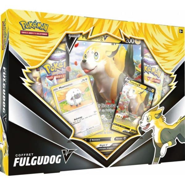 Pokémon - Pokemon - Coffret - 4 boosters - Fulgudog-V