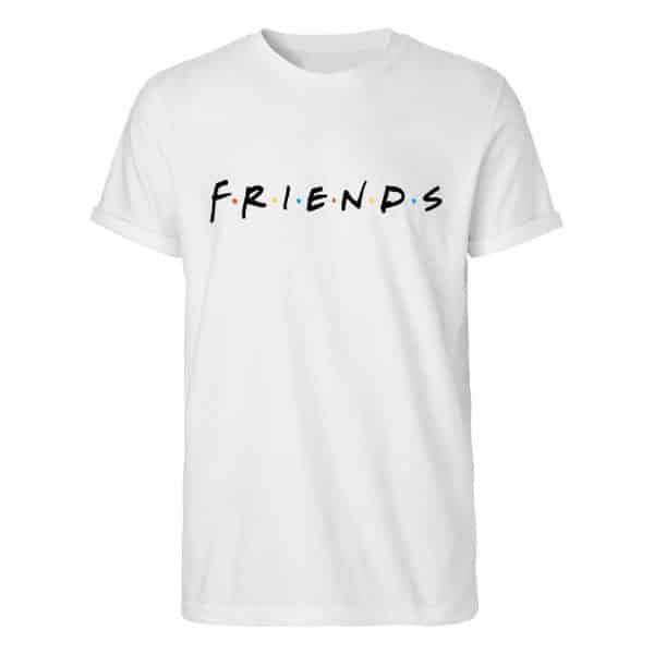 Friends T-Shirt Logo Rolled Up Sleeves