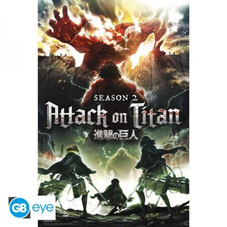 Attack on Titan Season 2 poster Key Art 61 x 91 cm