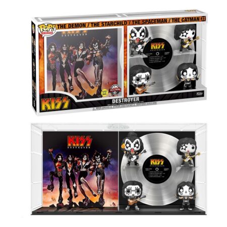 KISS pack 4 figurines POP! Albums Vinyl Destroyer GITD 9 cm  #22