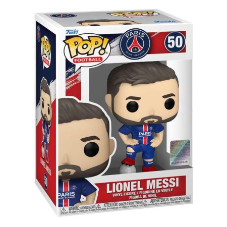Lionel Messi N°50 Paris Saint-Germain F.C. (PSG) POP! Football Figurine Vinyl 9 cm