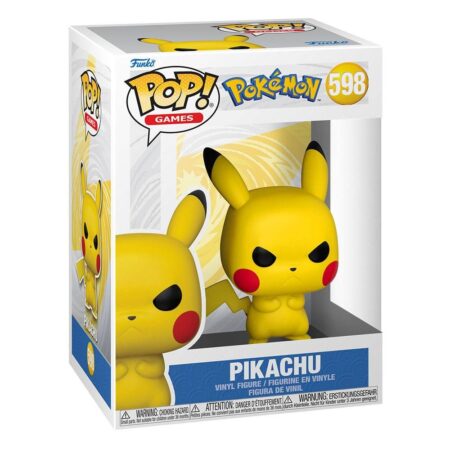 Pikachu en colère / Grumpy Pikachu Pokémon POP! N° 598 Games Vinyl figurine 9 cm