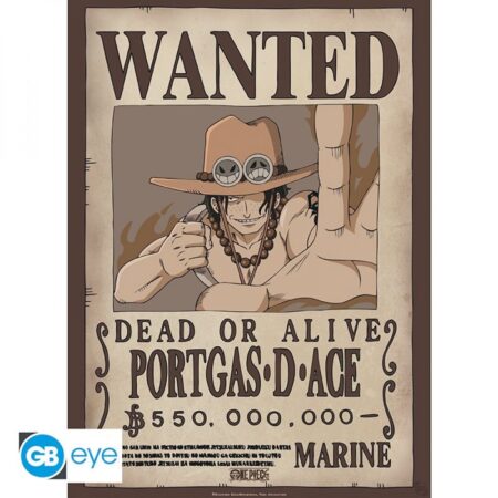 Portgas D.Ace Wanted ONE PIECE Poster (52x38)