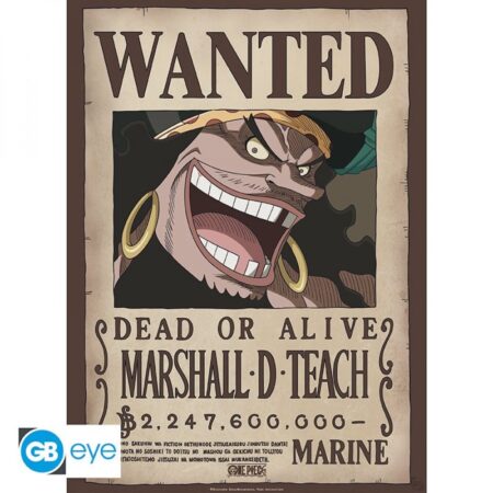 ONE PIECE - Poster «Wanted Blackbeard» (52x38)