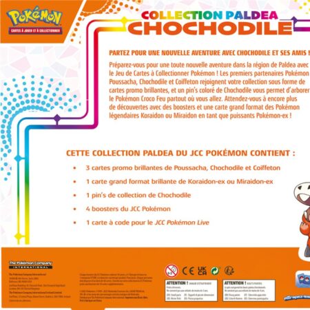 Pokémon - Écarlate et Violet - Coffret Ex - Collection Paldéa - Chochodile