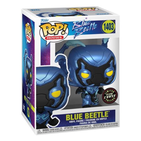 Blue Beetle N°1403 DC Comics POP! figurine 9cm CHASE RARE - Glow in the dark