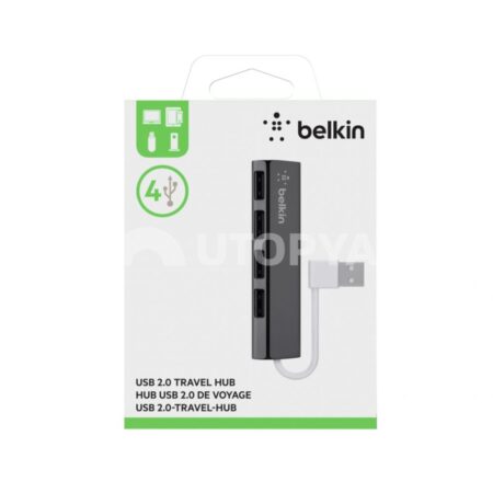 BELKIN Hub de Voyage 4 Ports USB 2.0 (Noir)
