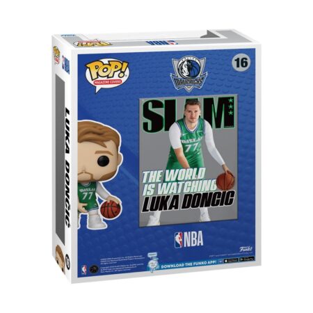 Luka Doncic N°16 Cover Slam Pop! NBA Figurine 9cm