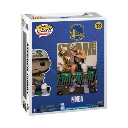 NBA Stephen Curry N°13 Cover Slam Pop! Figurine 9cm
