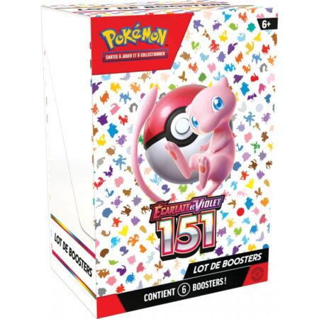 Pokémon Ecarlate et Violet EV3.5 : Bundle de 6 boosters Pokémon 151 VF