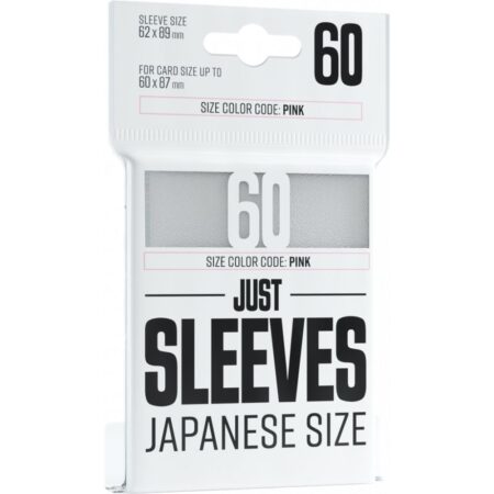 60 Just Sleeves - Soft Sleeves Gamegenic - Taille japonaise Blanc (White) (Japanese size)