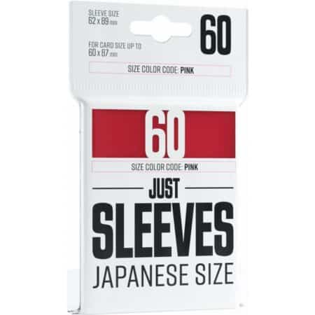 60 Just Sleeves - Soft Sleeves Gamegenic - Taille japonaise Rouge (Red) (Japanese size)