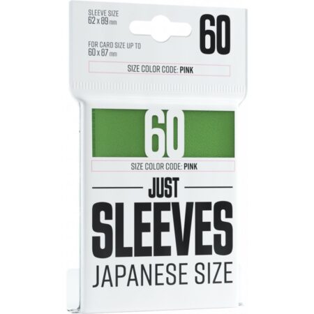 60 Just Sleeves - Soft Sleeves Gamegenic - Taille japonaise Vert (Green) (Japanese size)
