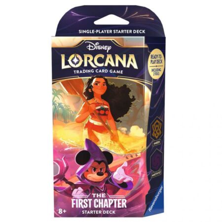 Disney - LORCANA Anglais - Premier chapitre - Deck de démarrage Mickey & Vaiana - Ambre et Améthyste - (English Version VO)
