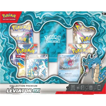 Pokémon : Coffret collector Leviator Premium EX 6 boosters Version française