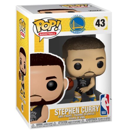NBA POP! Stephen Curry (Warriors) N°43 Figurine Vinyl 9 cm