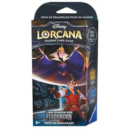 Disney Lorcana  Deck Floodborn Deuxième chapitre La Reine & Gaston - Ambre et Saphir - Version française (VF)