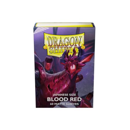 Dragon Shield Matte Blood Red 60 pochettes Format Japonais