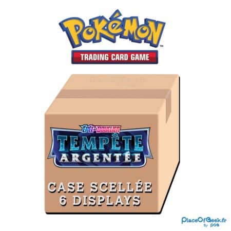 Case scellée de 6 Boîte de 36 Boosters Pokémon Tempête Argentée - Épée & Bouclier EB12 Version Française