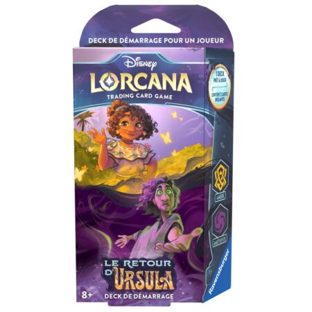 Disney LORCANA - Quatrième Chapitre : Le Retour D'Ursula - Deck de démarrage : Ambre Améthyste - Français (FR)