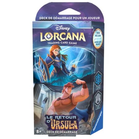 Disney LORCANA - Quatrième Chapitre : Le Retour D'Ursula - Deck de démarrage : Saphir Acier - Français (FR)